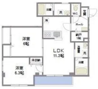 恵千庵【2階】の間取り