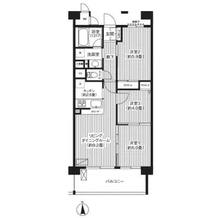 ピエス綱島【2階】の間取り