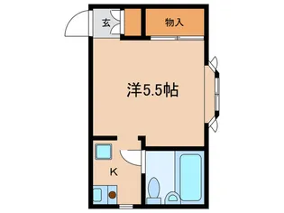 FLAT 3-28【2階】の間取り