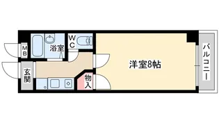 サンコーポウエノ【2階】の間取り