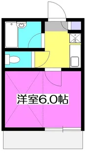 東京都小平市美園町2【アパート】の間取り