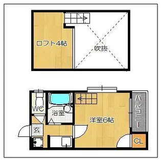 ヒル・ブライトン井尻【2階】の間取り