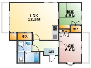 第二柏木ハイツ【3階】の間取り