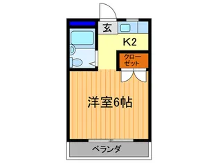 ドムス松ヶ崎【1階】の間取り