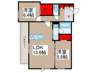 アーバンサイドIII【3階】の間取り