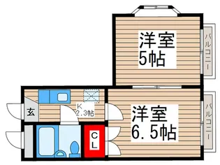 ハイツペガサス【1階】の間取り