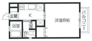 メゾンb【2階】の間取り