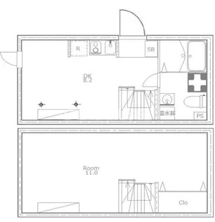 たすきCRASSO都立大学【1階】の間取り