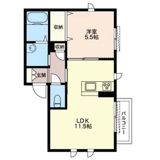 スカイハイツ【2階】の間取り