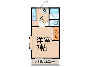 ブルースカイ【1階】の間取り