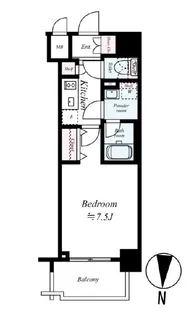 ライジングプレイス北千住(Rising place 北千住)【3階】の間取り