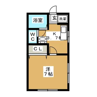 アロハ浜館【2階】の間取り