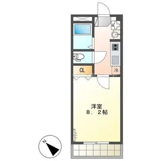 シティハイムハラ【1階】の間取り