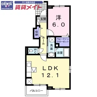 フォーシーズン Y【1階】の間取り