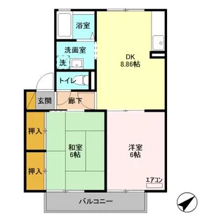 プライム長浦【2階】の間取り