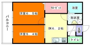プランドール片江【1階】の間取り