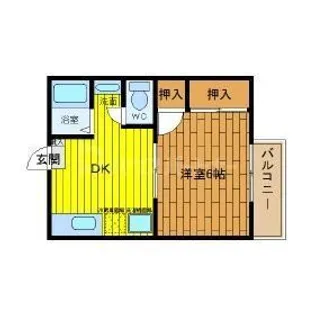 メゾン・ヴェルレーヌ【1階】の間取り