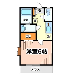 DSコート・21栗谷【1階】の間取り