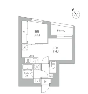J.リヴェール武蔵小山West【2階】の間取り