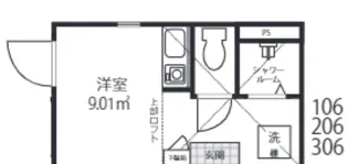 Tortue Porte【2階】の間取り