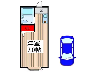 OFマンション【1階】の間取り