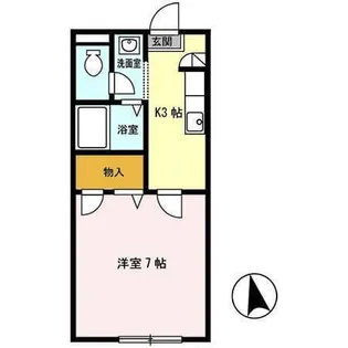 プチハウスレント【2階】の間取り