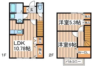 ラルシェ弐番館の間取り