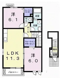 プロスペリティーII【2階】の間取り