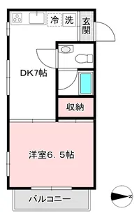 ハイツウイスタリア【1階】の間取り