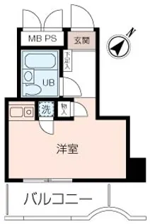 ライオンズマンション横浜大通り公園第三【7階】の間取り