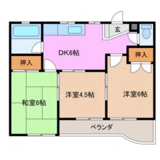 カーサバレンシアときわ【1階】の間取り