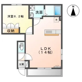 フォルティア C【1階】の間取り