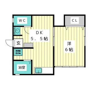 コリーヌ如月B棟【2階】の間取り