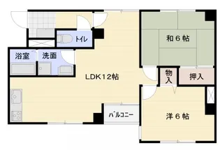 ドウェル・アサヒ【3階】の間取り
