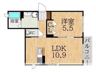 シャーメゾン学園南【2階】の間取り
