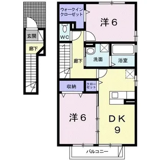フルール瀬戸A【2階】の間取り