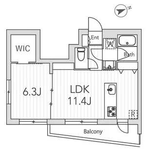 La Lumiere経堂【2階】の間取り