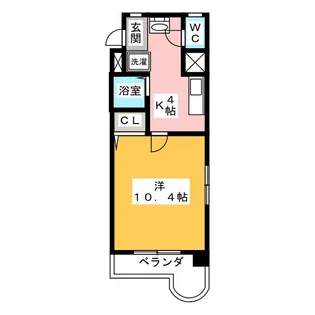 プライムコート東山【7階】の間取り