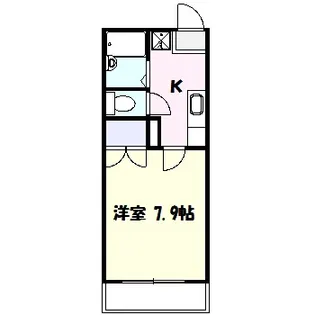 トレジャー高津【2階】の間取り