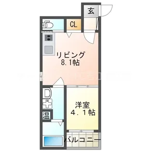 ルミエール若江岩田【3階】の間取り