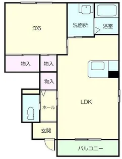 ウィンズコートA棟【1階】の間取り