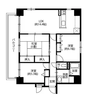 サン・グローリー姪浜【7階】の間取り
