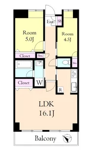 プチフォンテーヌ【1階】の間取り