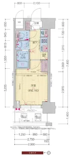 プレサンス東三国駅前グランクラス【11階】の間取り