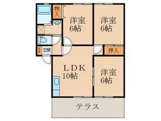 ヴィラコート宇留津【1階】の間取り