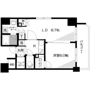 日神デュオステージ中野坂上NEXT【8階】の間取り