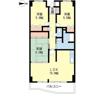 イーグル八千代【3階】の間取り