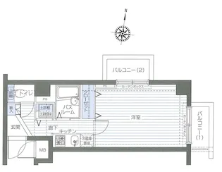 トーシンフェニックス中野【2階】の間取り
