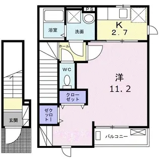 カルム六町【2階】の間取り