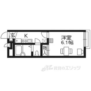 レオパレスシルフィード郡津【2階】の間取り